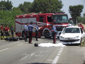 incidente in moto (foto di repertorio)