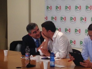 Luciano D'Alfonso con Renzi