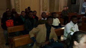 profughi in chiesa