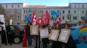 protesta contro l'Asrem