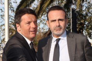 Pescara - incontro tra il premier Renzi e il governatore del Molise Frattura