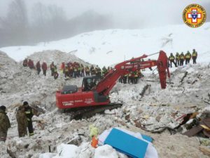 Search and rescue operations at Rigopiano hotel continue